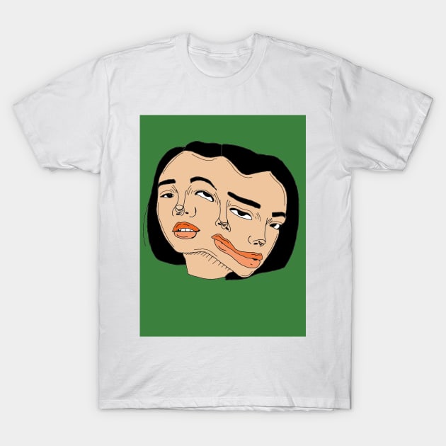 Torn face T-Shirt by Bad Dreams Inc